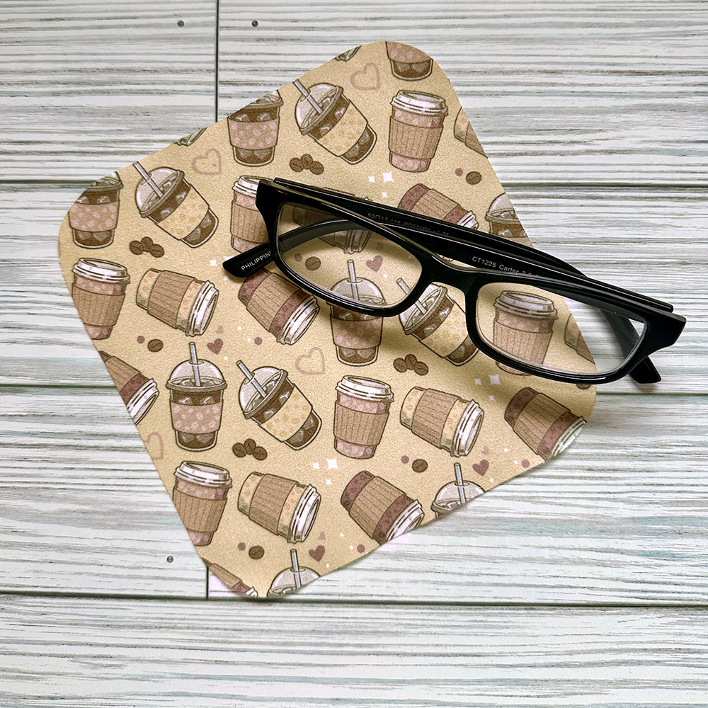 Microfiber Cleaning Cloth - Iced Coffee Lover