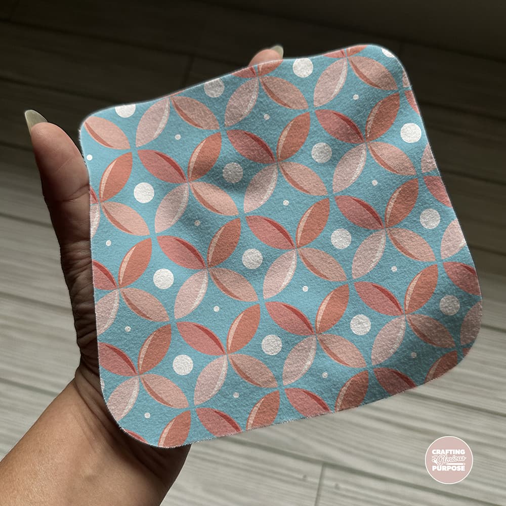 Microfiber Cleaning Cloth - Circle Flowers