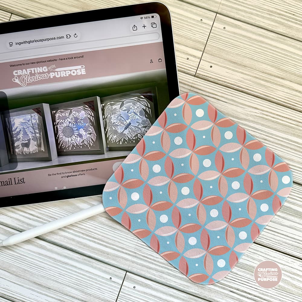Microfiber Cleaning Cloth - Circle Flowers
