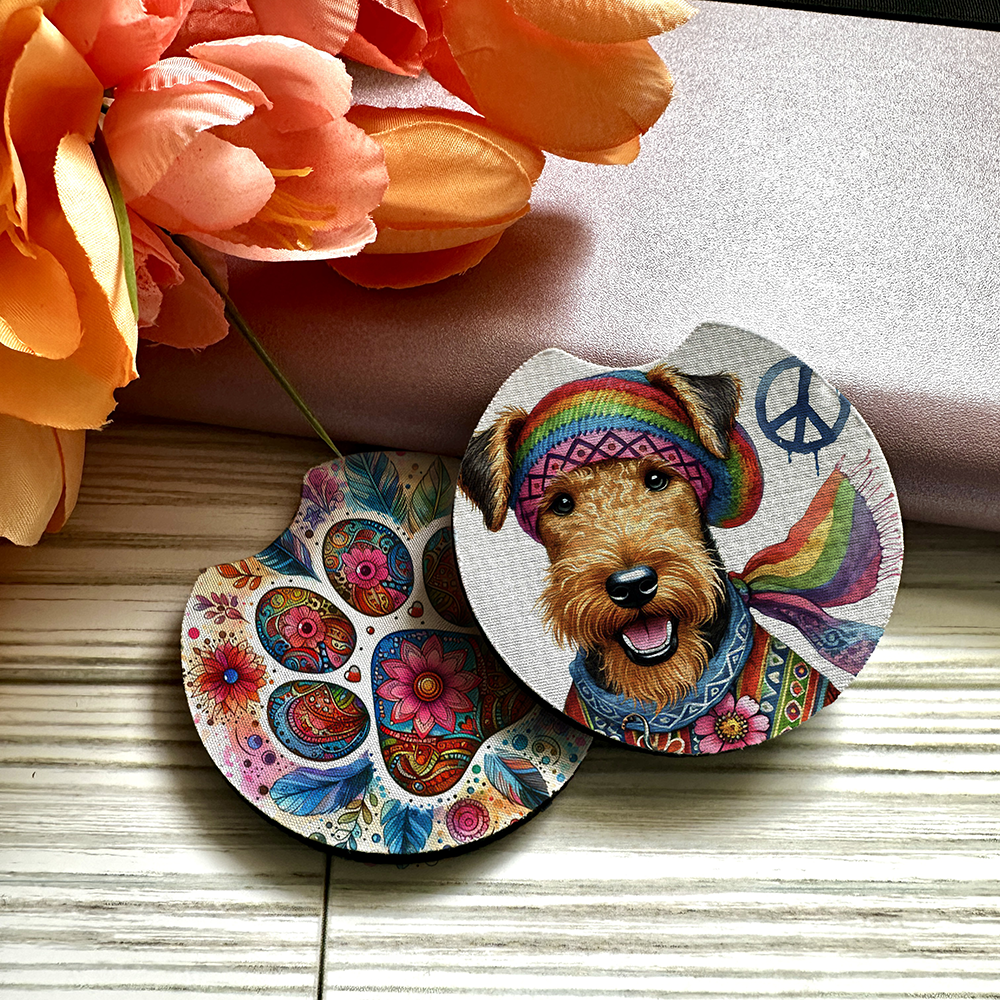 Airedale Terrier - Car Coaster