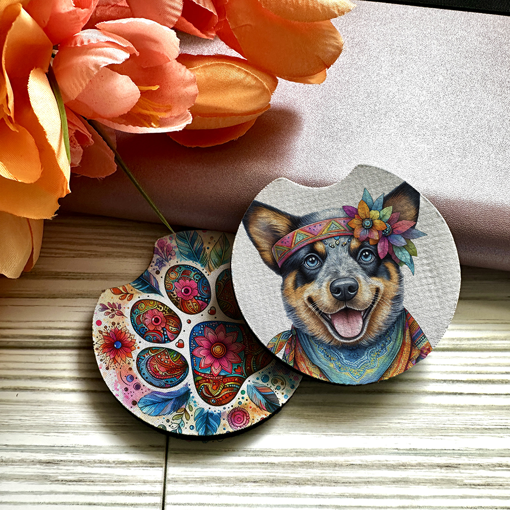 Australian Cattledog - Car Coaster