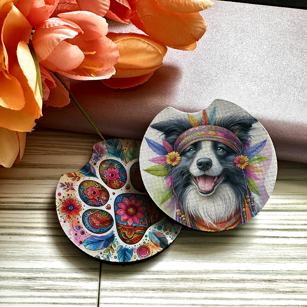 Border Collie - Car Coaster