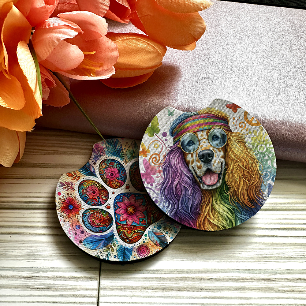 English Setter - Car Coaster