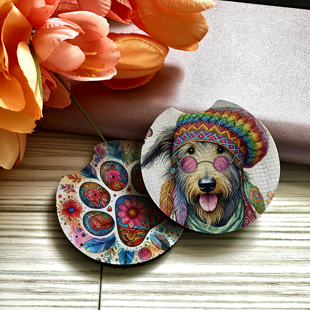Irish Wolfhound - Car Coaster