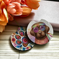 Labrador Retriever (Chocolate)- Car Coaster