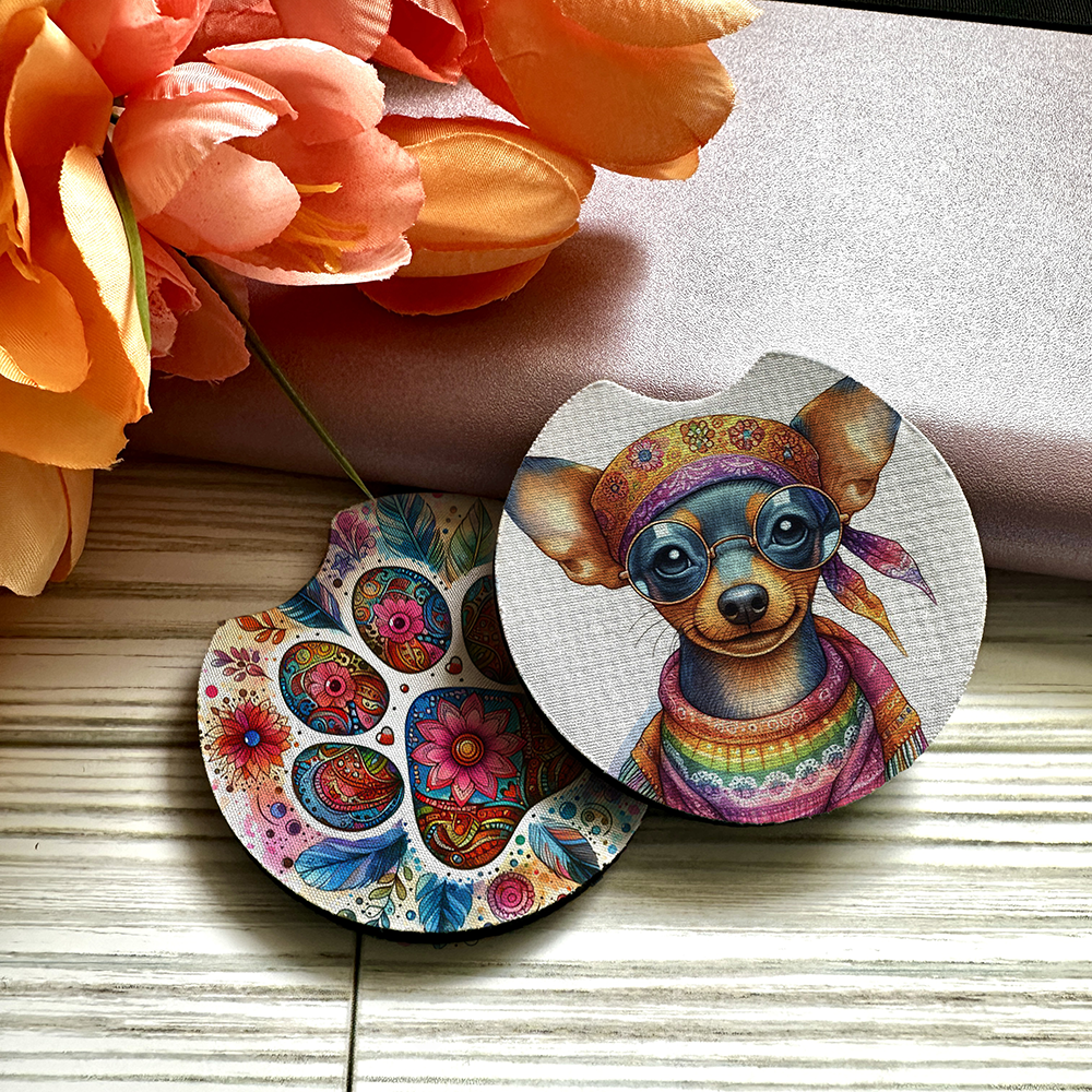 Mini Pinscher - Car Coaster
