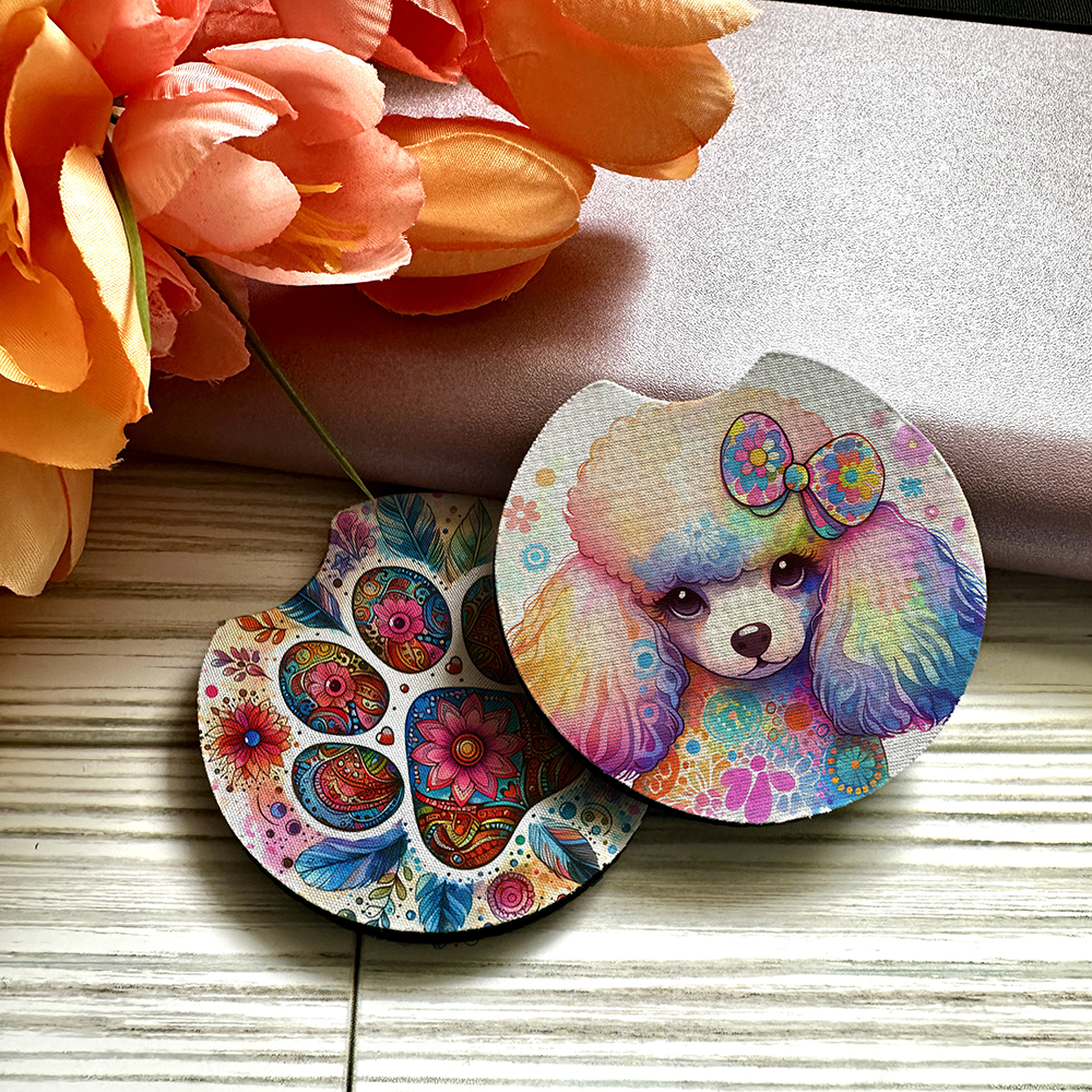 Poodle - Car Coaster