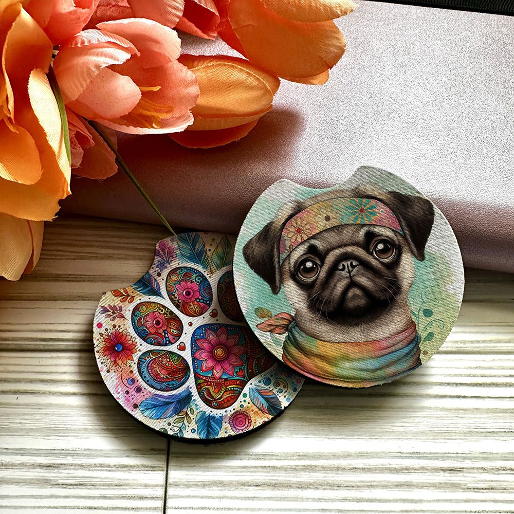 Pug - Car Coaster