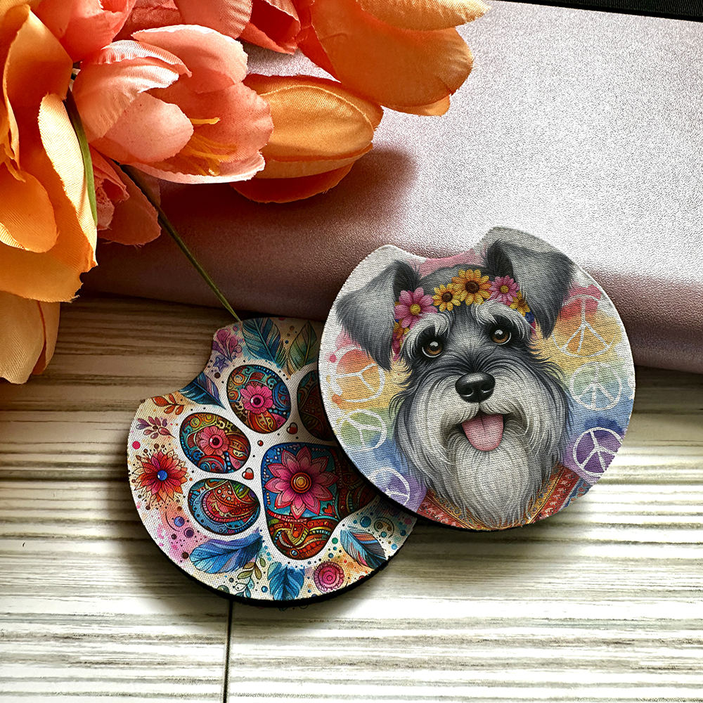 Schnauzer - Car Coaster