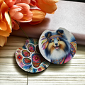 Shetland Sheepdog Blue Merle - Car Coaster
