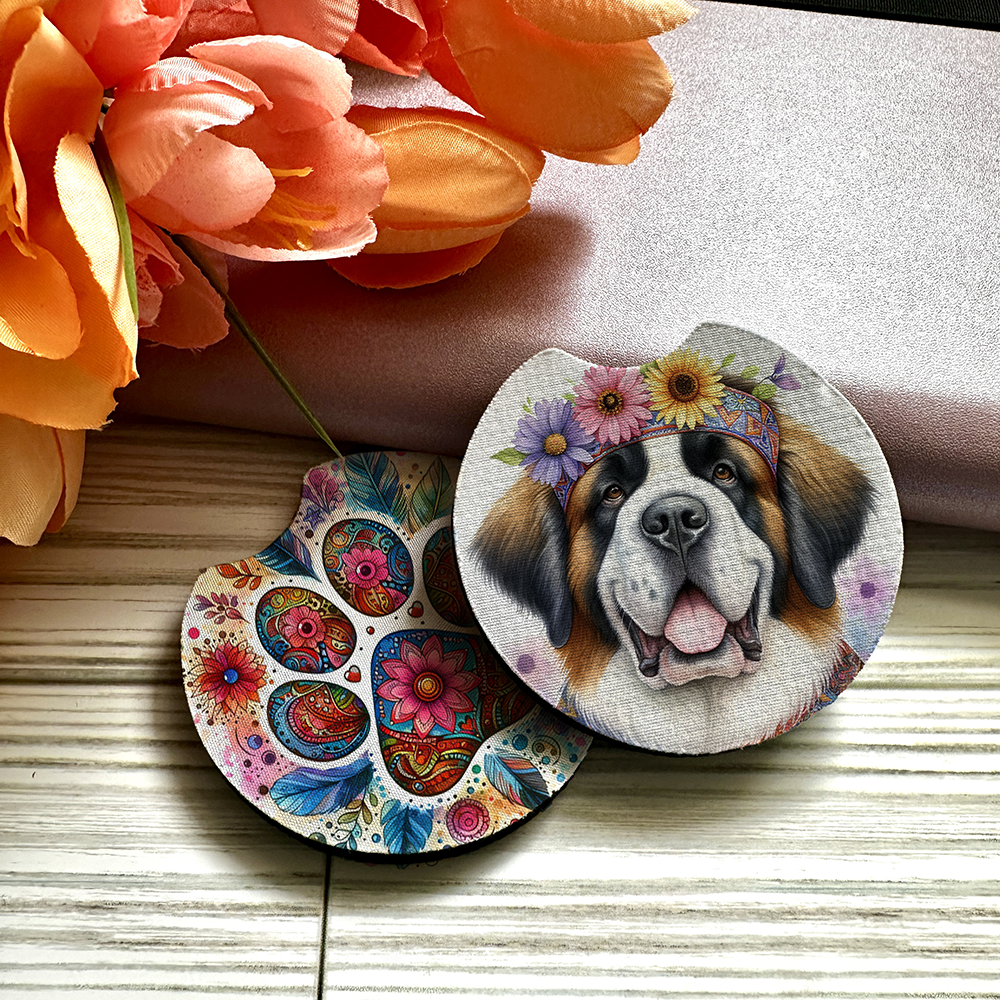 Saint Bernard- Car Coaster