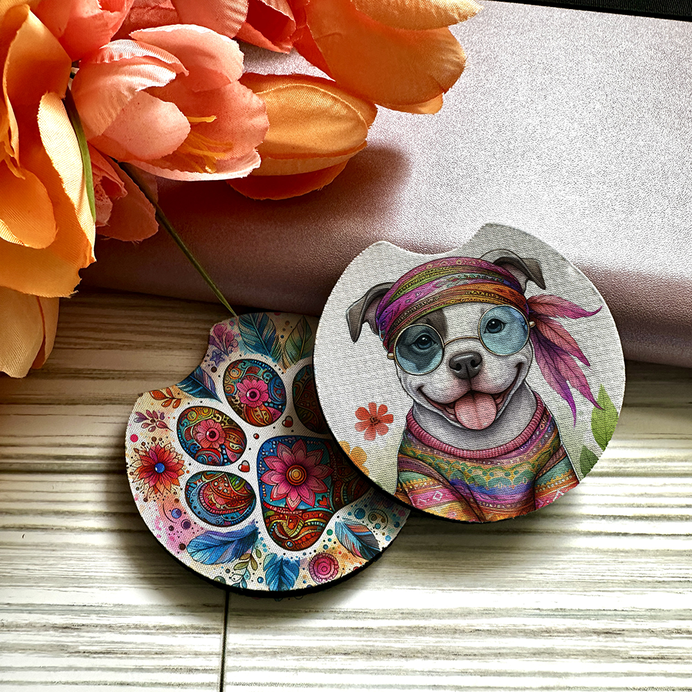 Staffordshire Bull Terrier - Car Coaster