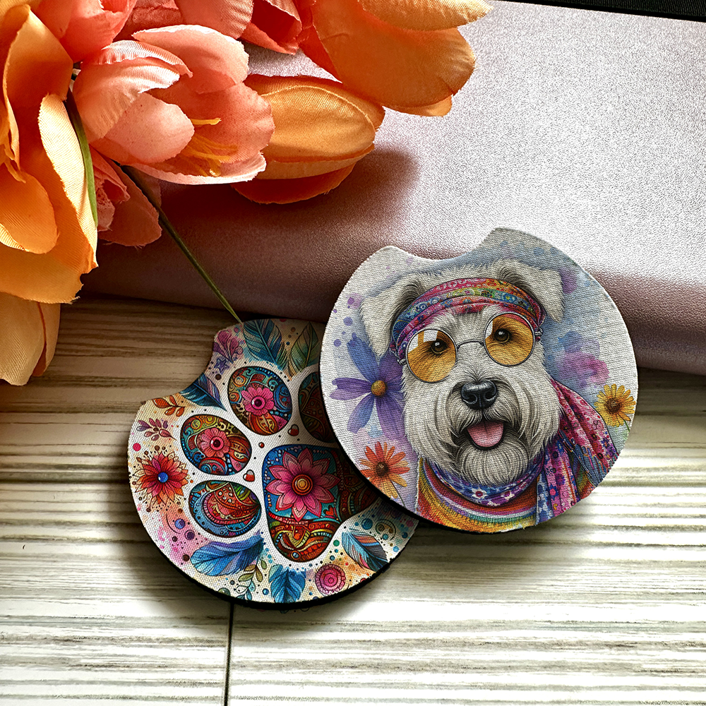 Wheaten Terrier - Car Coaster