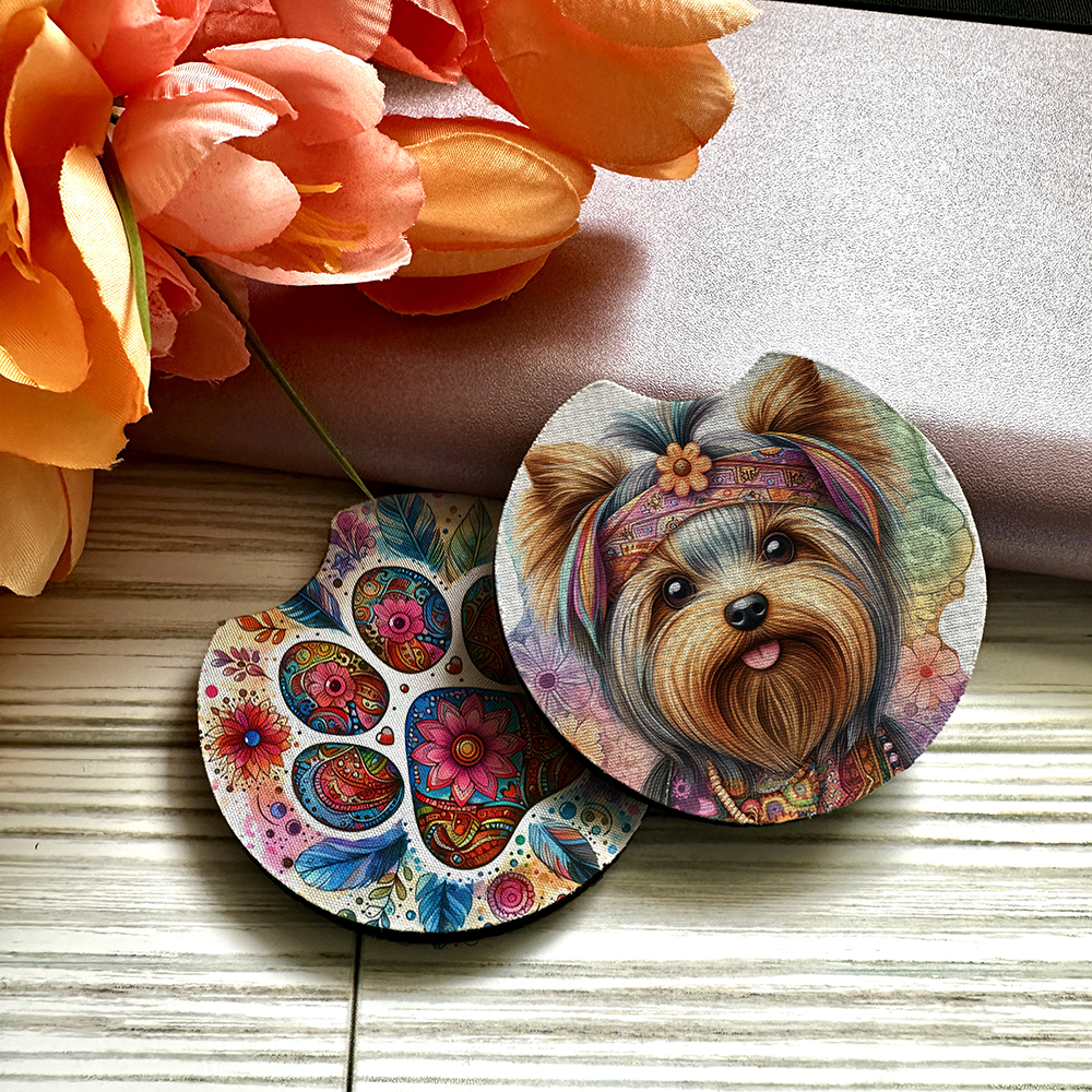 Yorkshire Terrier - Car Coaster (ML)