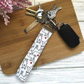 Handmade Wristlet Keychain - Minimalistic Dogs