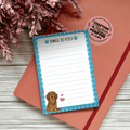 Dachshund (LongHair) - Dog Notepad