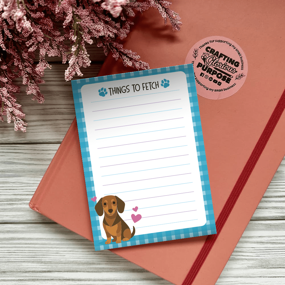 Dachshund (Short Hair) - Dog Notepad