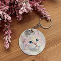 Angora White - Pet Keychain