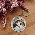 Calico Short Hair - Pet Keychain