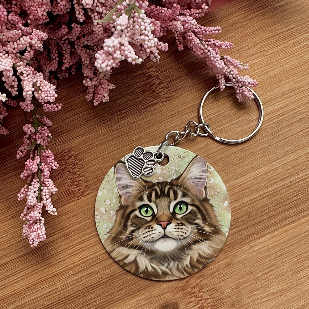 Maine Coon - Pet Keychain