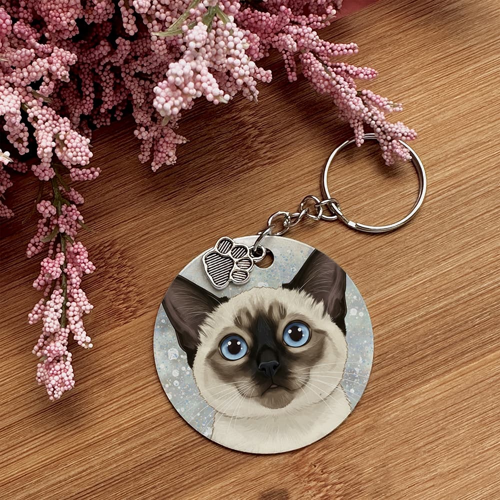 Siamese - Pet Keychain