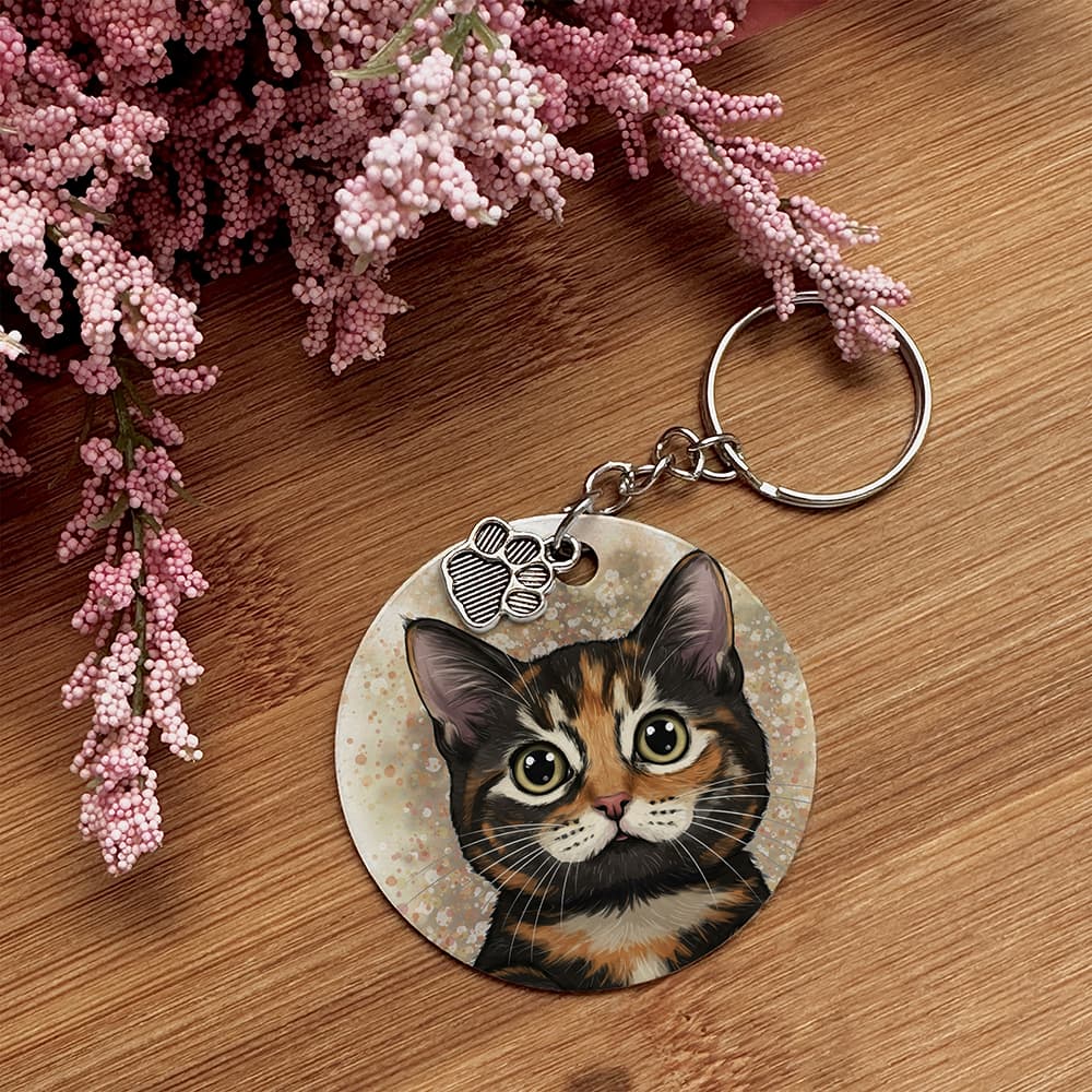 Tortoiseshell- Pet Keychain