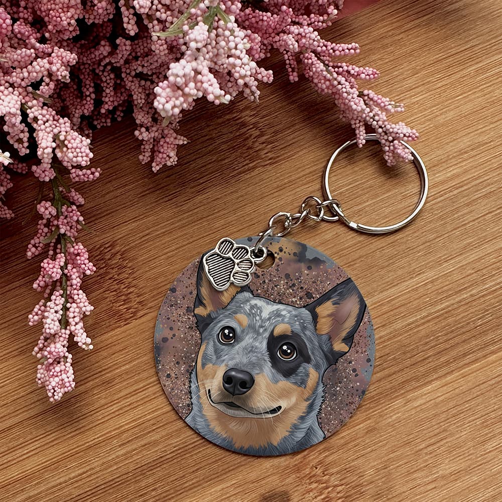 Australian Cattledog - Pet Keychain