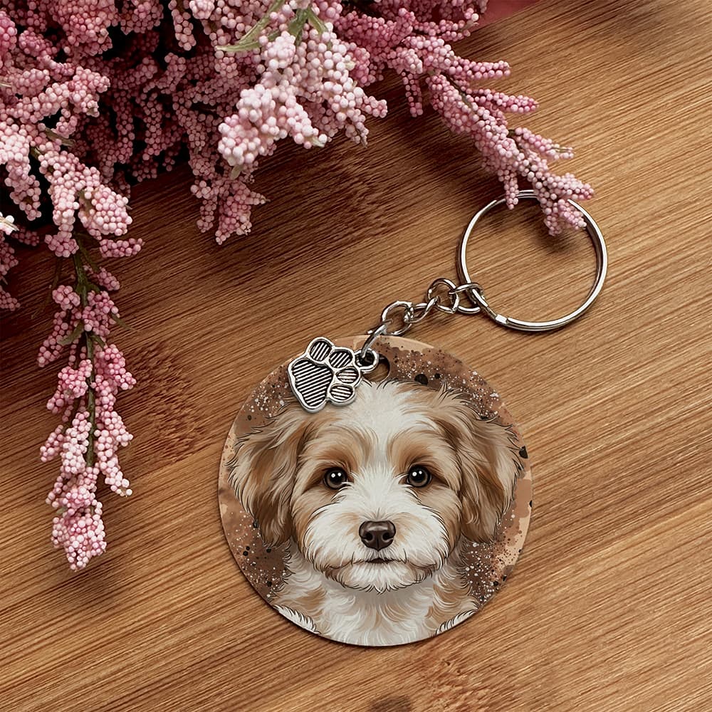 Aussiedoodle - Pet Keychain