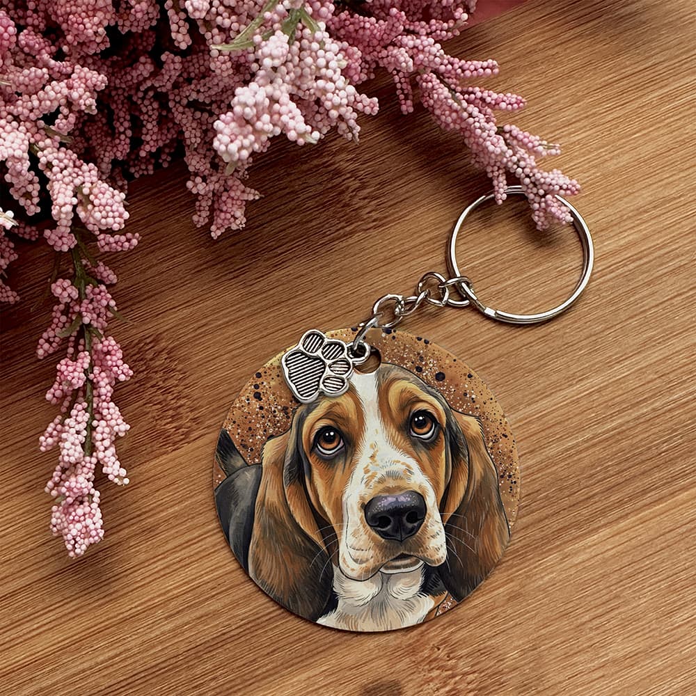 Basset Hound - Pet Keychain