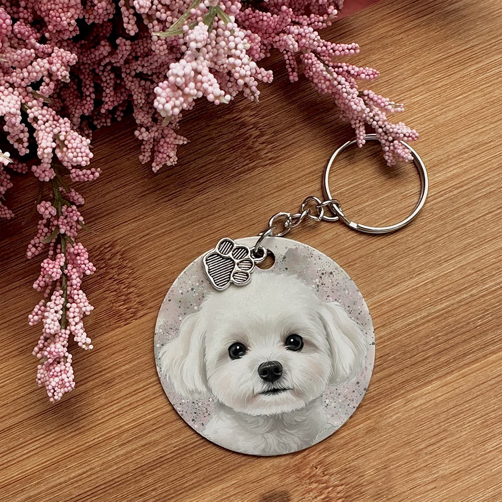 Bichon Frise - Pet Keychain
