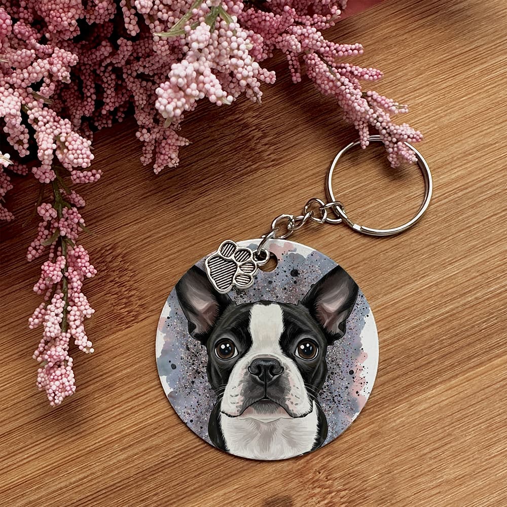 Boston Terrier - Pet Keychain