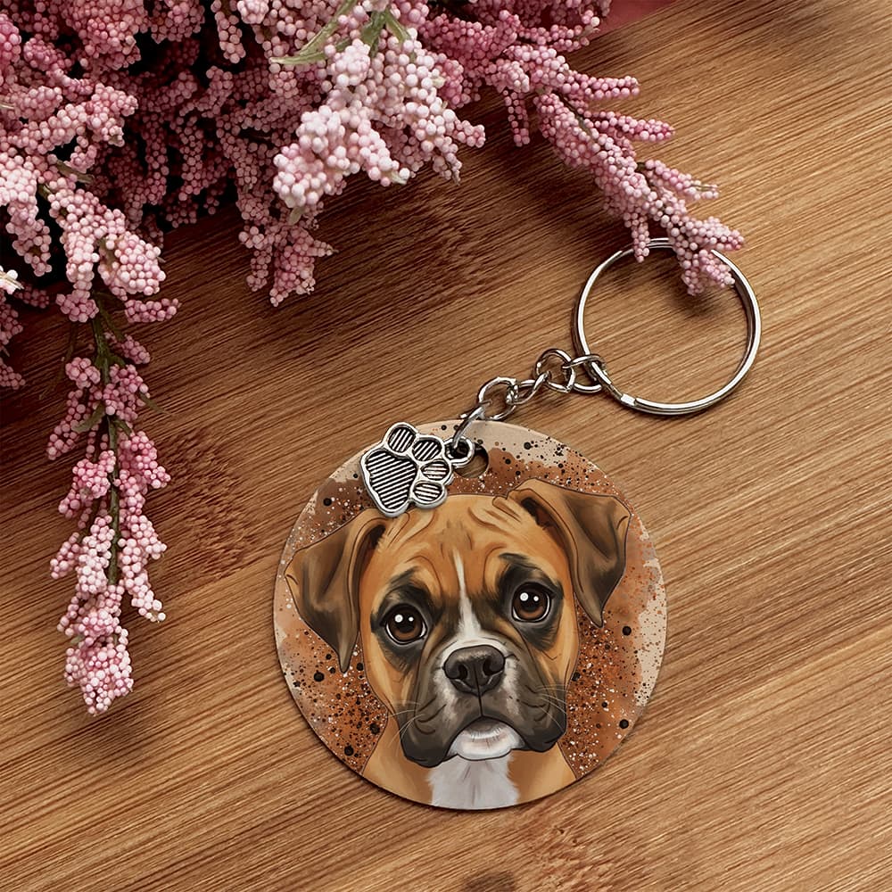 Boxer - Pet Keychain