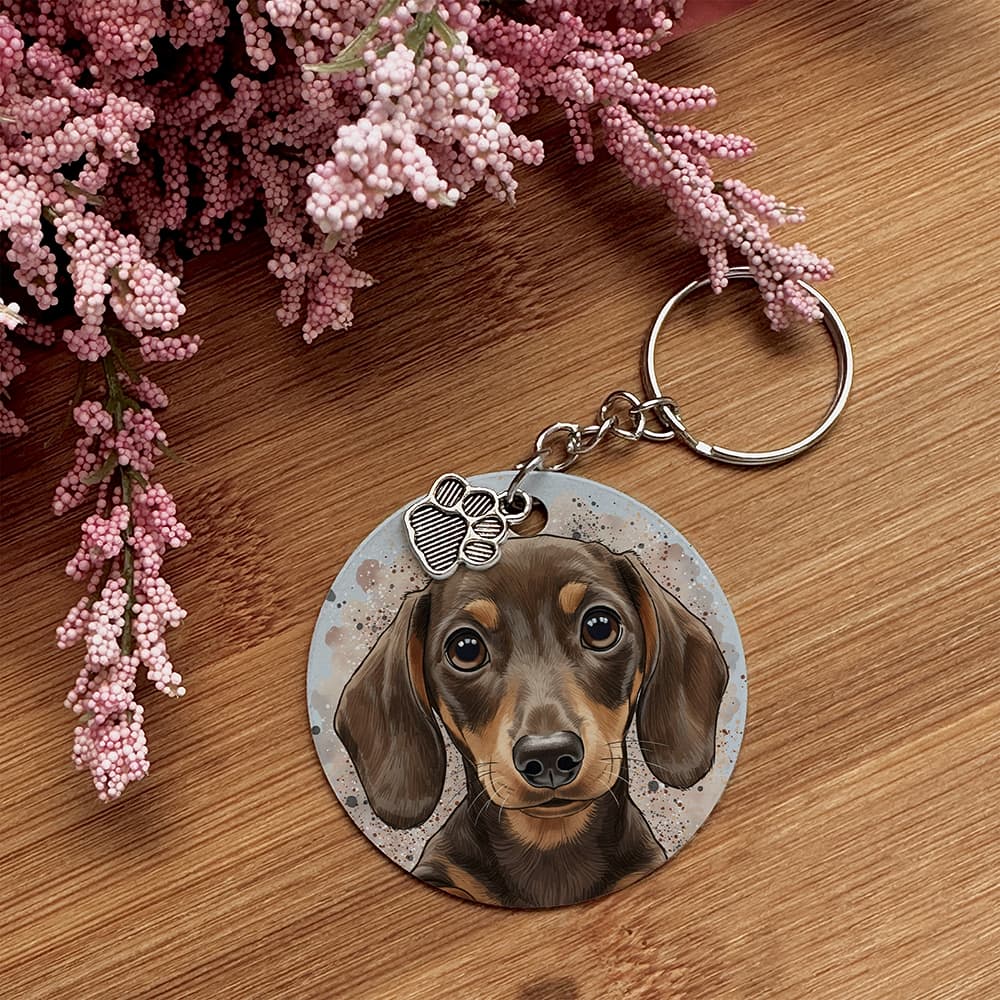 Dachshund (Short Haired) - Pet Keychain