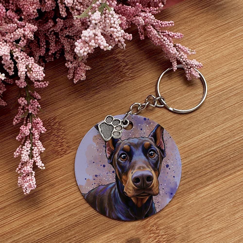 Dobermann - Pet Keychain