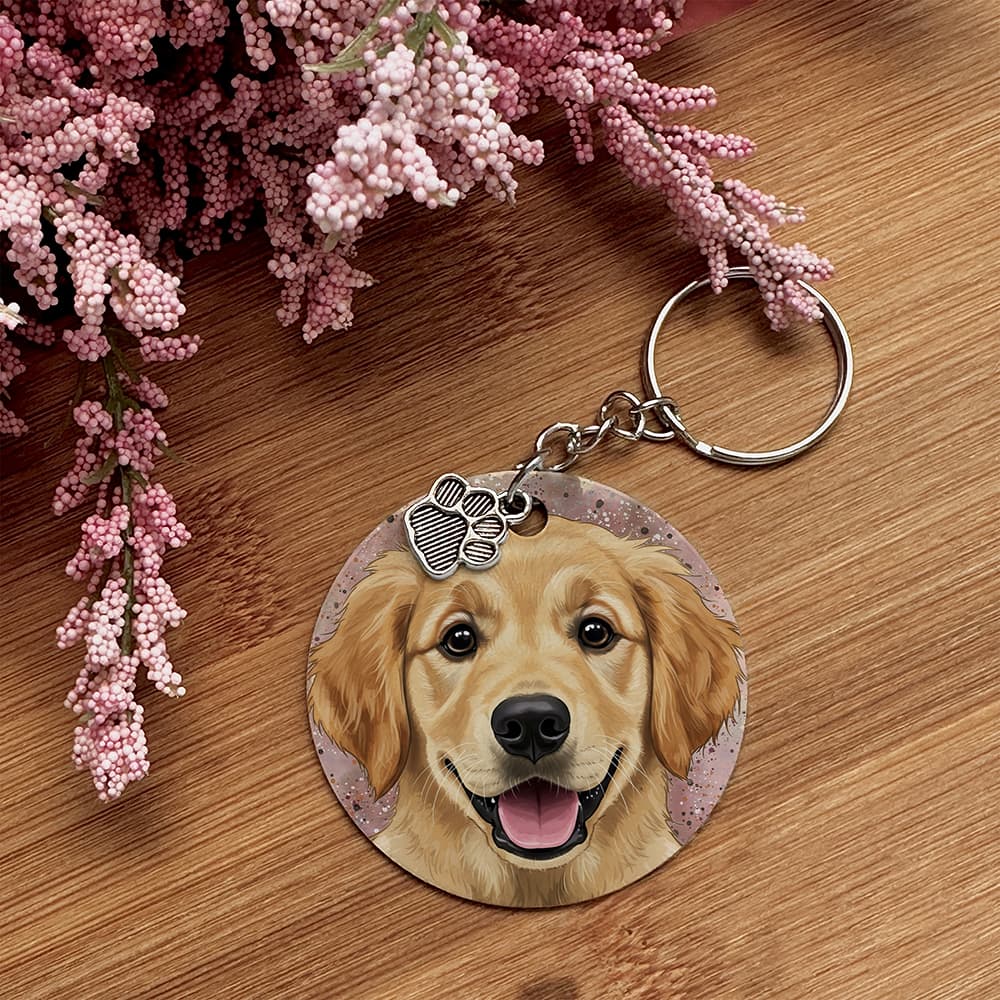 Golden Retriever - Pet Keychain