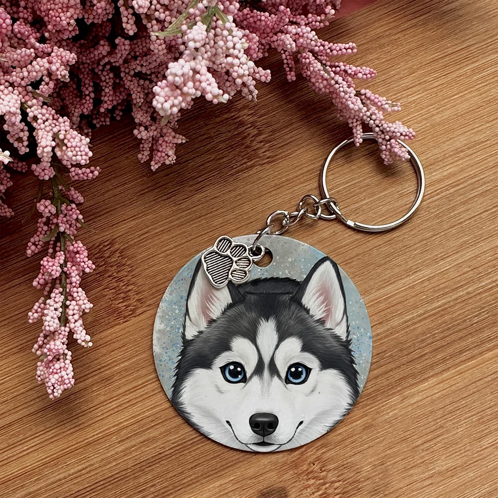 Husky - Pet Keychain