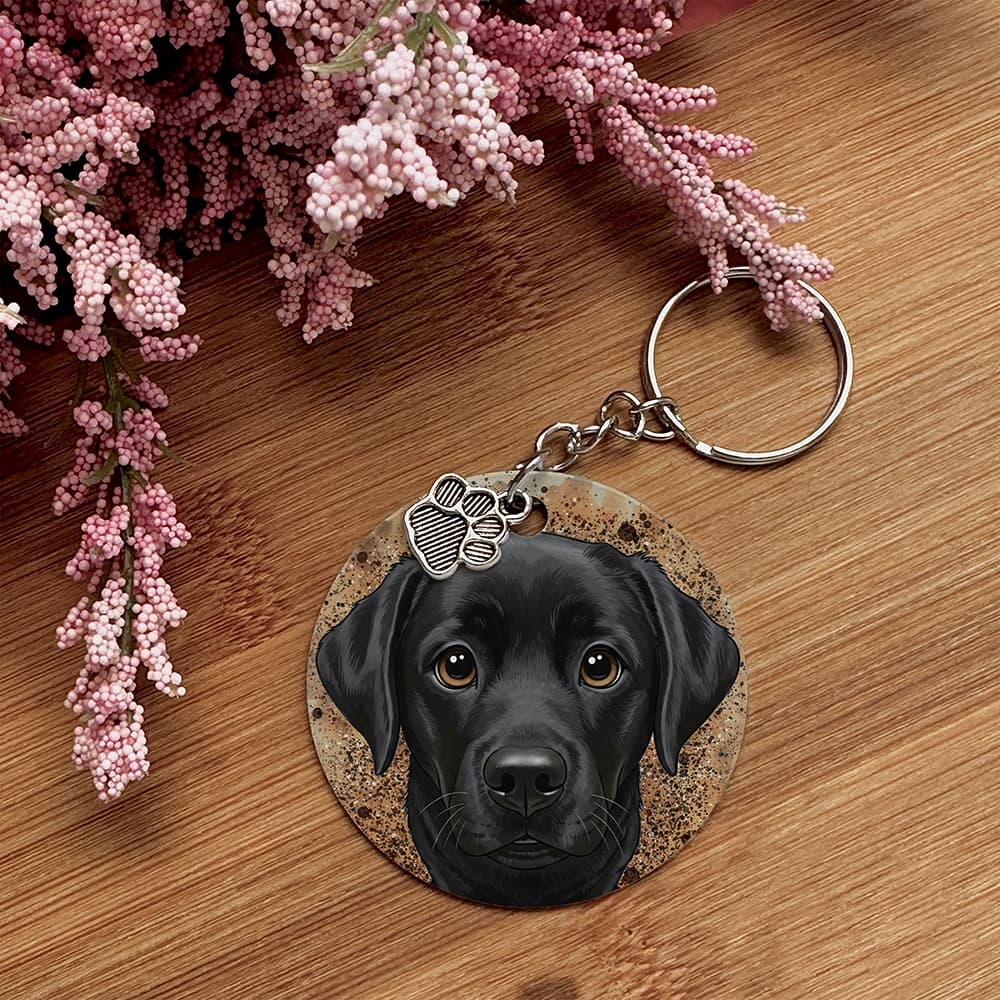 Labrador Retriever (Black) - Pet Keychain