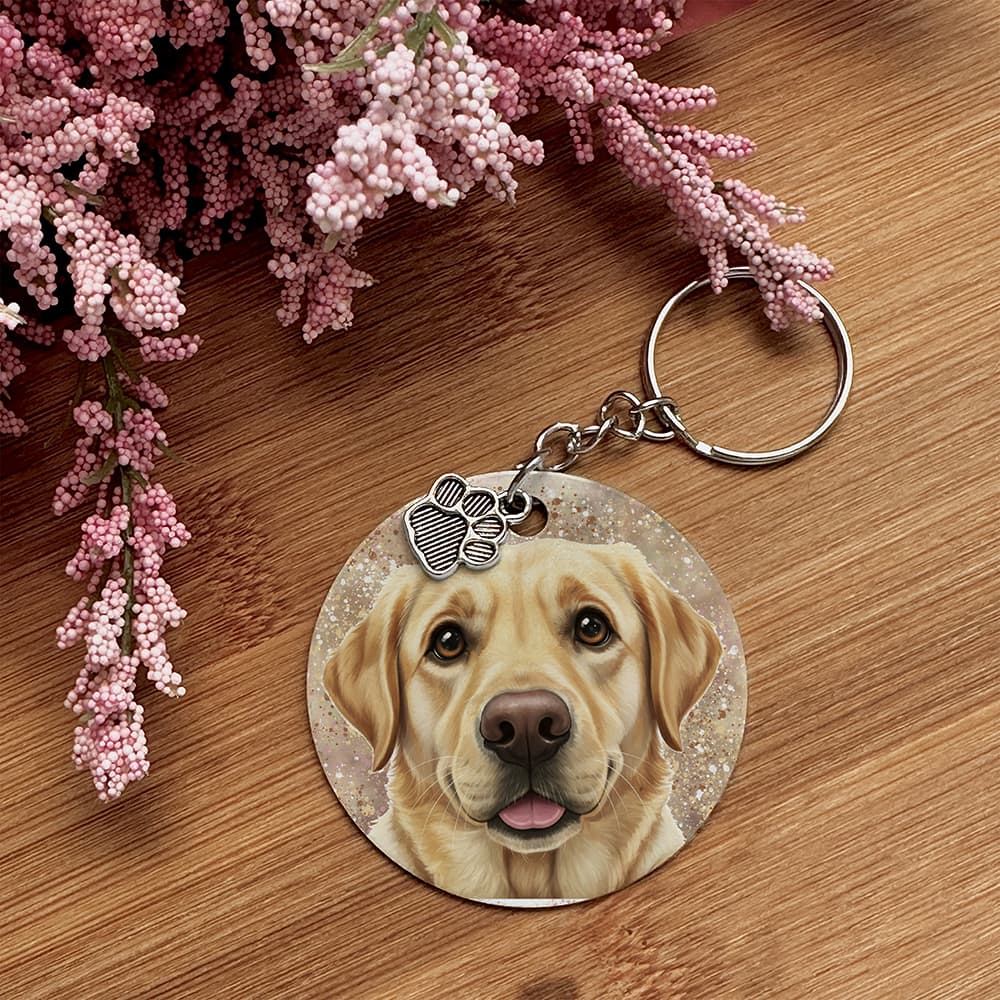 Labrador Retriever (Yellow) - Pet Keychain