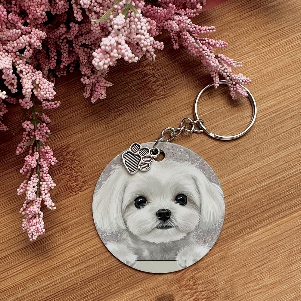 Maltese - Pet Keychain
