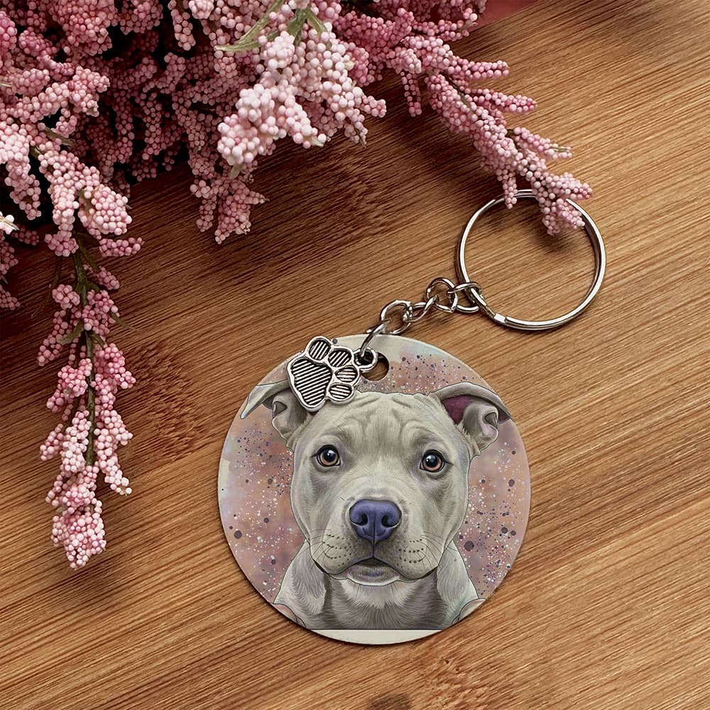 Pitbull - Pet Keychain (ML)