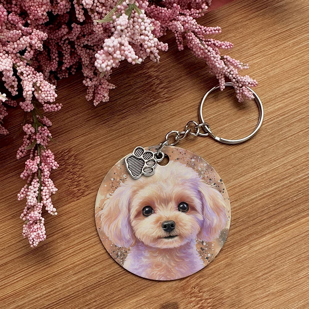 Poodle - Pet Keychain