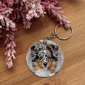 Shetland Sheepdog (Blue Merle) - Pet Keychain