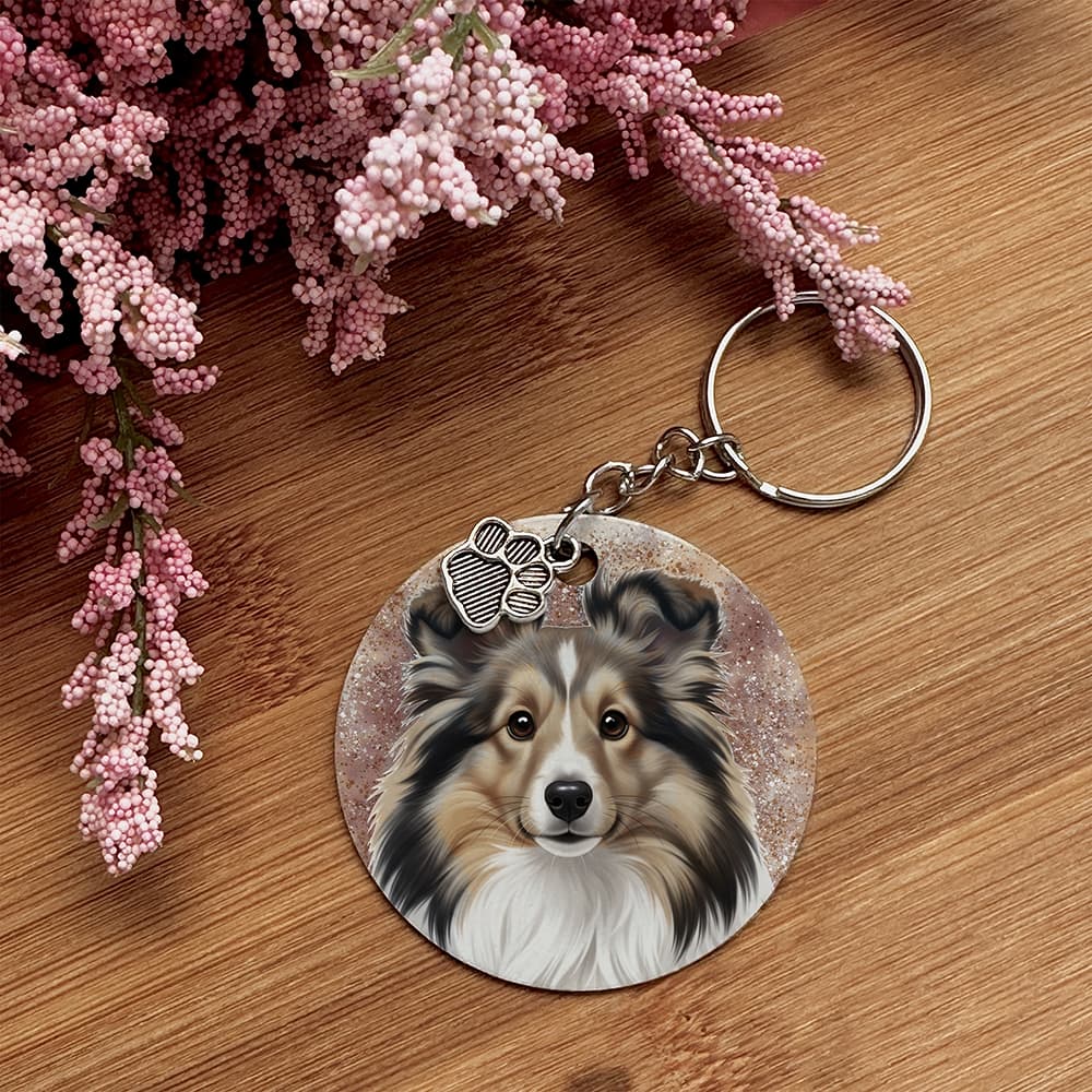 Shetland Sheepdog - Pet Keychain
