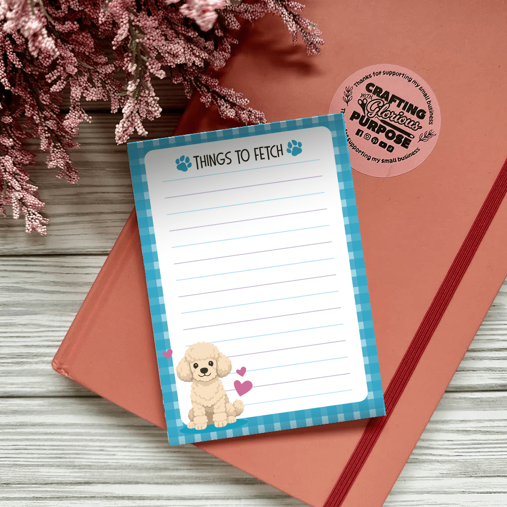 Poodle - Dog Notepad